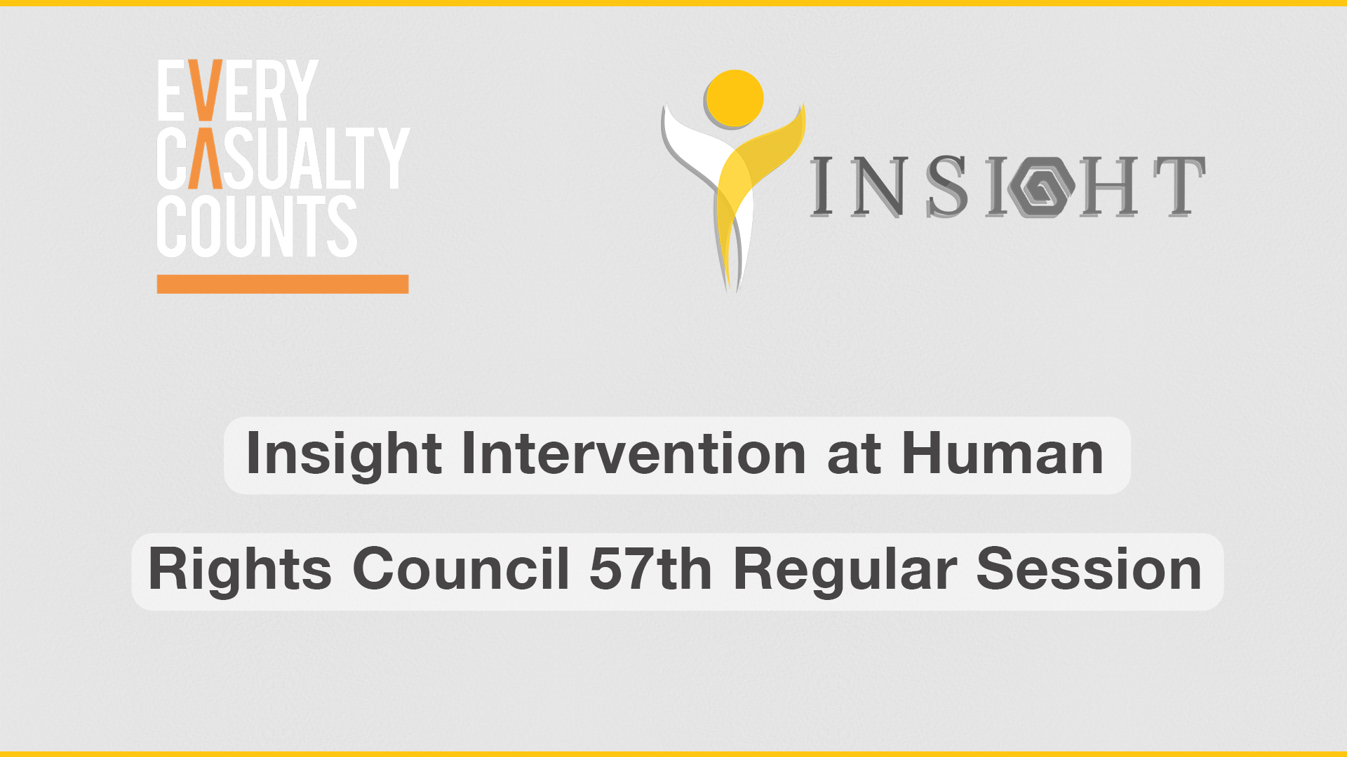 Insight Intervention at Human Rights Council 57th Regular Session